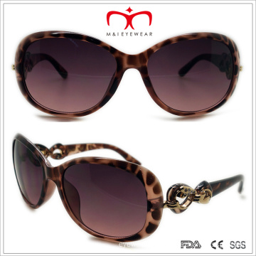 Plastic Ladies Butterfly Sunglasses with Metal Decoration (WSP508318)